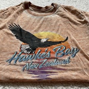 New Zealand Graphic Vintage Retro Tee Shirt Top